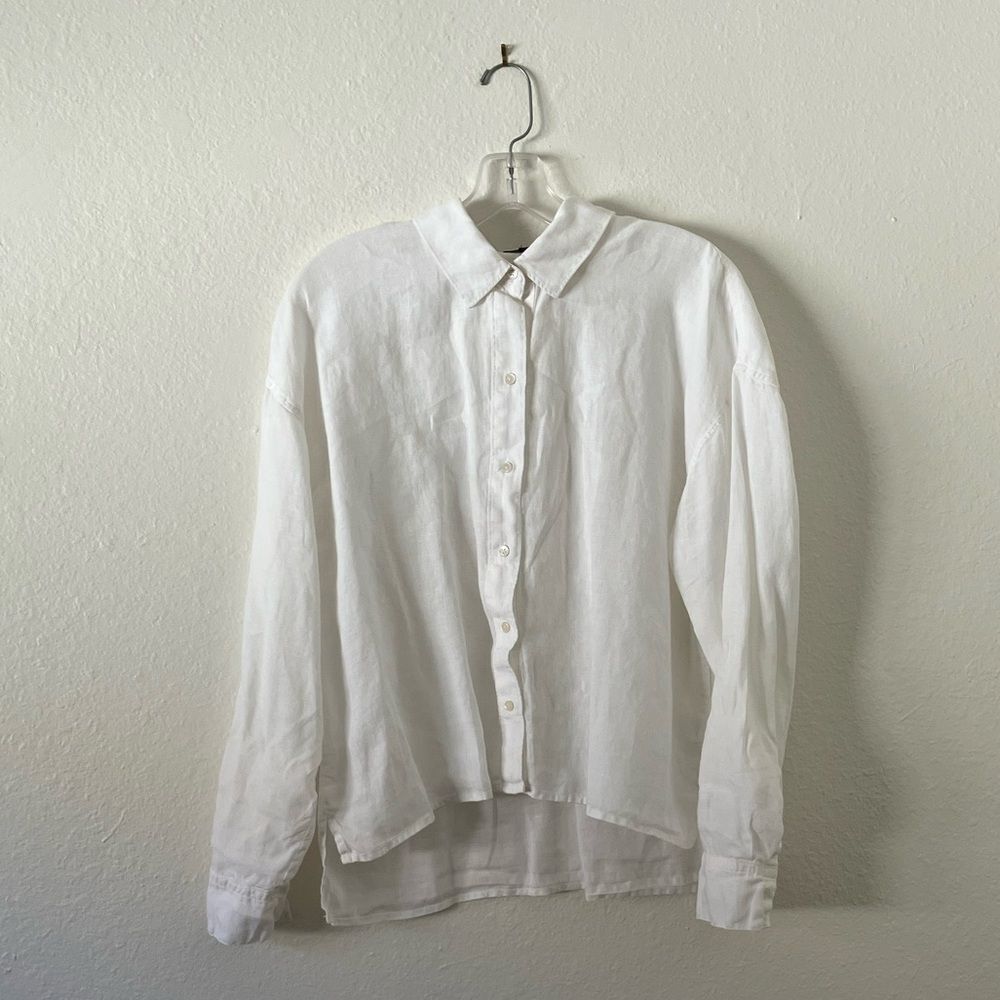 White James Perse Button Down Shirt